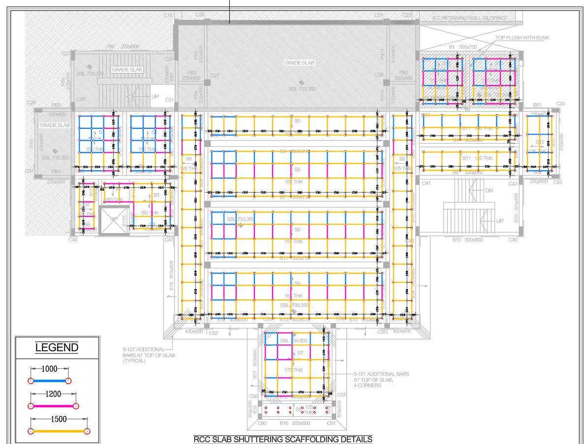 Shuttering Layout